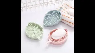 Leaf Shape Soap Holder, Dish Plate Holder Double-layer Bathroom Accessories