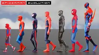 Spider-Man Height Comparison: 3D Animated Evolution