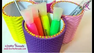 How to make a DIY Storage Container using Empty Clear Tape Rolls | Recycle Duct Tape Rolls