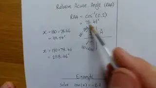 Solving trig equations equal to a negative value