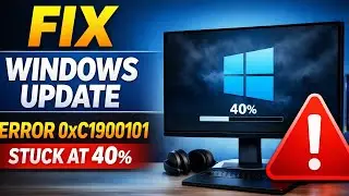 Fix Windows Update Error 0xC1900101 | Update Stuck at 40% on Windows 10 & 11 (2026)