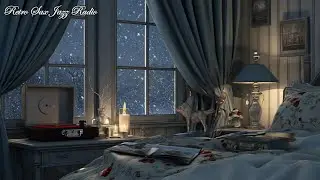 Warm Cozy Bedroom with Music Player | Gentle Jazz Background | Deep Relaxation & Sleep