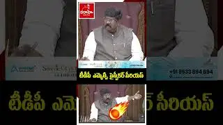 టీడీపీ  ఎమ్మెల్సీ  పై స్పీకర్ సీరియస్ Speaker Fires On TDP MLC #varahinews