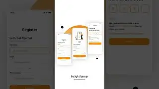 Creative & Modern UI design of Login and register screen.