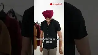 Snapdeal Finds: Stylish Men's Black Shirt | Premium Fabric | Under 250