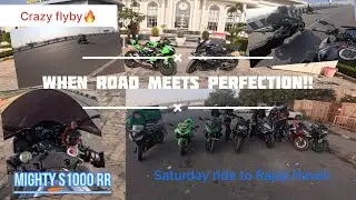 Another day, Another Ride🏍️Saturdays for rides & breakfast!! Short ride to Rajaji Haveli☕️🍛🥄🍞