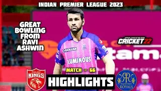 PUNJAB KINGS vs RAJASTHAN ROYALS - Match -66 Highlights | IPL 2023 | Cricket22 Gameplay