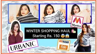 WINTER SHOPPING HAUL || STARTING 150rs || Fbb Myntra Urbanic