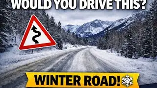 Winter drive in Alberta Canada | Calgary to Canmore drive