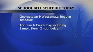 Today's school bell schedule