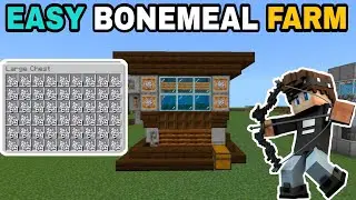 Easy Automatic Bone Meal Farm | bone meal farm minecraft bedrock | how to make bone meal farm