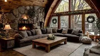 Christmas Music With Fireplace 🔥 Relaxing Christmas Music 🎄 Soothing Christmas Ambien