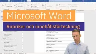 Microsoft Word - Rubriker och innehållsförteckning