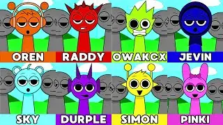 Incredibox Sprunki - ALL NAMES & SOUNDS