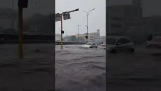 GST Road, Pallavaram ⛈️ #rain #cyclonefengal #chennai #flooding #gstroad #water #rainy #breakingnews