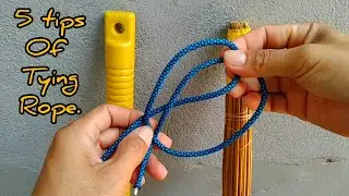 5 Useful Tips Of Rope Knot Tying. Tying rope knotting techniques. #knots
