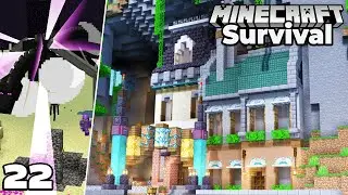 Let's Play Minecraft Survival : New City Building and Dragon Fight!