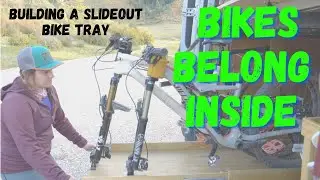 Keep Your Bike Safe In Your Van | Slideout Bike Tray Build