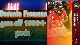 Devonta Freeman madden 21 ultimate team (93 superbowl past) goes off