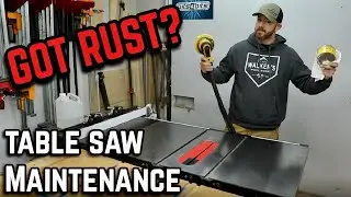 How to maintain and clean a table saw top / Saw maintenance