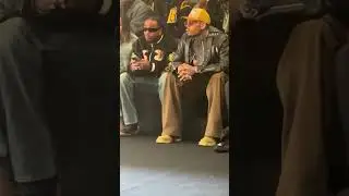 Chris Brown & Quavo at the 2024 Rhude Fashion Show in Paris #shorts #chrisbrown #quavo #fashion