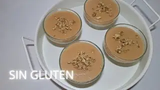 🍮 Postre de crema blanca y caramelo con nueces | F&aacute;cil, r&aacute;pido y sin gluten
