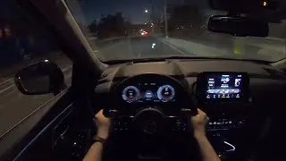 ПЕРВЫЙ НОЧНОЙ ТЕСТ-ДРАЙВ 2021 Nissan Rogue от первого лица