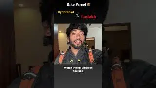 Hyderabad to Ladakh￼ bikes parcel 📦#teluguvlogs #ladakh #apriliars457 #ride #duke390 #youtubeshorts