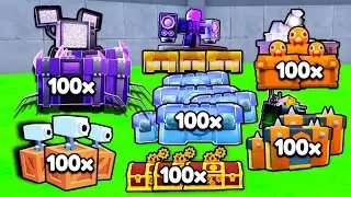 Opening 100 of EVERY CRATE in Toilet Tower Defense!