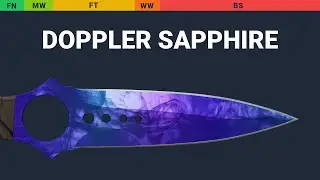 Skeleton Knife Doppler Sapphire - Skin Float And Wear Preview