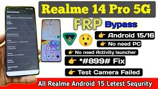 Realme 14 Pro 5G FRP Bypass Android 15 | Latest Security Patch Unlock | No PC Needed