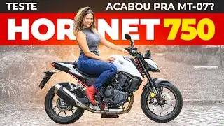 TESTEI A NOVA HORNET 750: Melhor que a MT-07? | HONDA CB 750 HORNET