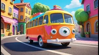 Wheels on the Bus &ndash; Magical Ride Through Fun Town | Fantasy Bus Adventure Song for Kids | Toddler