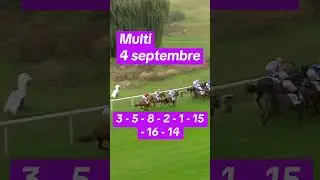 Multi 4 septembre #pmu #quint&eacute;#quint&eacute;dujour #turf