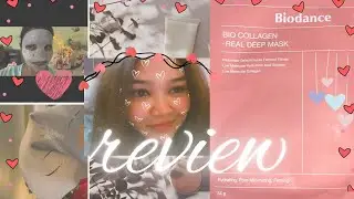 Trying Viral BIODANCE bio collagen real deep mask |First voice over| korean sheet mask #viralvideo