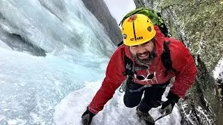 Pinnacle Gully Ice Climb | Huntington Ravine, Mount Washington