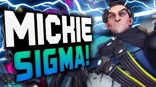 MICKIE PLAYS AS NEW HERO SIGMA! [ OVERWATCH SEASON 17 TOP 500 ]