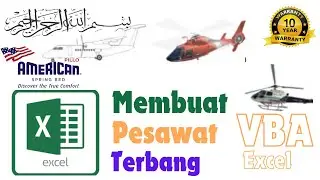 Cara Membuat Animasi Pesawat Terbang di VBA Excel