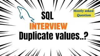 SQL Interview: Learn how to find duplicates in table #sql #sqlinterview 