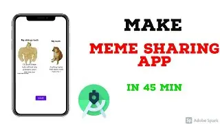 || Android Meme App || Build an Android Meme app in 45 min  || Android studio||