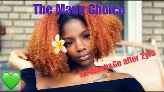 My first Wash&Go after 2 years!!! | THE MANE CHOICE Crystal Orchid Biotin Infused Styling Gel