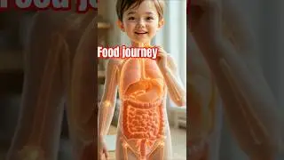 3d anatomical Visualization food journey inside body  #shorts #biology#science