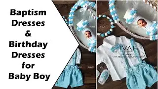 Baptism Dress | Birthday Dress for Baby Boy | Baptism Set | Christening Dress - IVAH Baptism Dress