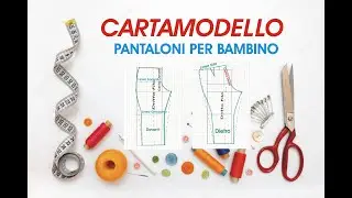 Cartamodello dei pantaloni per bambino