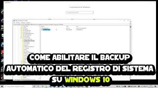 Come abilitare il backup automatico del registro di sistema su Windows 10