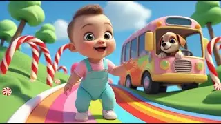 Wheels on the Bus Go to Candy Land | Sweet Adventure Song for Kids | Nursery Rhymes and Baby Learnin