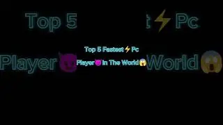 Top 5 Fastest⚡Pc Player 😈         In The World😱 #freefireshorts #freefire #shorts