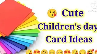 Easy & Beautiful Children's day Card making/How to make children's day Greeting card/Children's day 