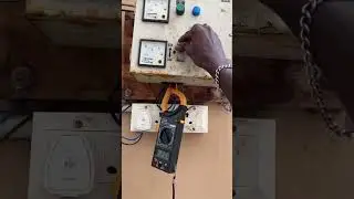 submersible motor starter checking #electrical #clampmeter #shorts