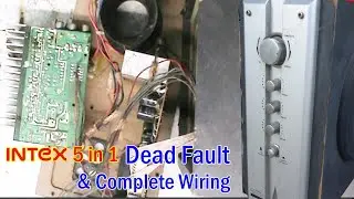 How to Repair Dead Intex Subwoofer 5 in 1 ! 5 in 1 Home Theatre Wiring ! A TO Z Repairing